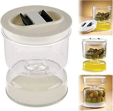 Load image into Gallery viewer, Pickle and Olives Jar Container with Strainer